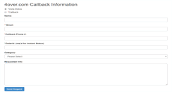 Desktop Screenshot of callback.4over.com